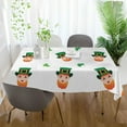thumbnail image 6 of GZHJMY St. Patrick's Day Gnome Tablecloth, Rectangle Waterproof Washable Polyester Table Cover for Picnic Dinner Holiday Party Decor, 60 x 120 Inch, 6 of 7