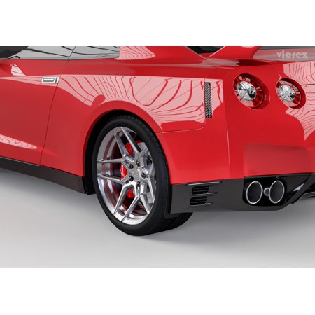 Vicrez Mud Flaps Rear vz101656 |Nissan GTR R35 2007-2019