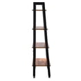 thumbnail image 3 of Spaco 4-Tier Bookshelf, Ladder Shelf, Wood Bookcase with Steel Frame, Flower Standing Shelf Units Storage Rack for Home Office Living Room Bathroom, 3 of 10
