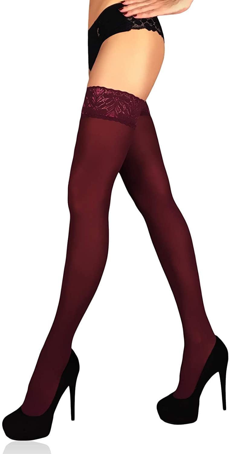 MILA MARUTTI Opaque Stay Up Thigh High 