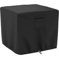 thumbnail image 1 of Durable Square Fire Pit Cover, Fits for 26-28 Inch Gas Fire Table, Waterproof and Windproof, 28 x 28 x 25 Inches, Black, 1 of 6