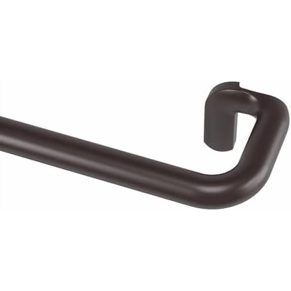 Twilight Curtain Rod Set  Wrap Around Design Ideal for Blackout or Room Darkening Panels, 48 to 88 Inches, Dark Bronze
