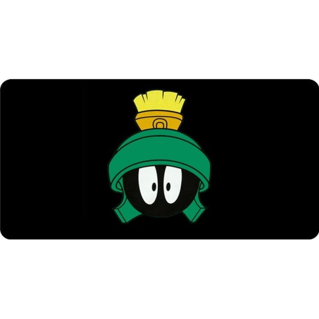 Marvin The Martian Head Centered Photo License Plate