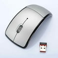 thumbnail image 4 of Maoww Wireless Folding Mouse Replacement Portable Mice External Portable Home Electronic Cordless Laptop Desktop Accessory Silver, 4 of 7
