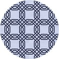 thumbnail image 1 of Ahgly Company Indoor Round Patterned Heavenly Blue Area Rugs, 4' Round, 1 of 6