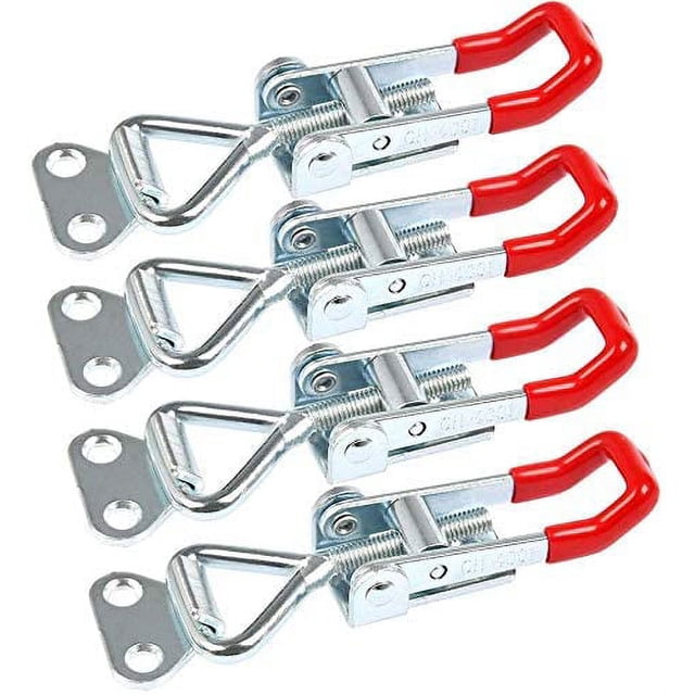 Pestillo de palanca de metal Rawiri, 4 Uds. Pestillos de palanca de unión ajustables GH-4001, pestillo de abrazadera para gabinete, puerta