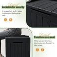 thumbnail image 4 of 31 Gallon All-Weather Outdoor Storage Box for , Garden, and Deck - Black, 4 of 4