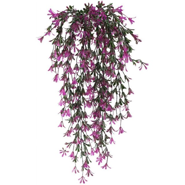 piezas de plantas artificiales colgantes, flores artificiales, plantas, guirnalda, vid para interior y exterior, macetero colgante, hogar, jardín, balcón, oficina, balcón, valla, enrejado