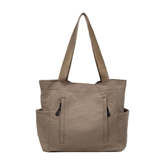 Tanyzvel Large Laptop Tote Bag for Women Multi Pocket Work Teacher Shoulder Bag Water Resistant Nylon Handbag for School Travel Daily