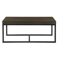 thumbnail image 7 of Pemberly Row Rectangular Nesting Table with 2 Stools in Brown, 7 of 7