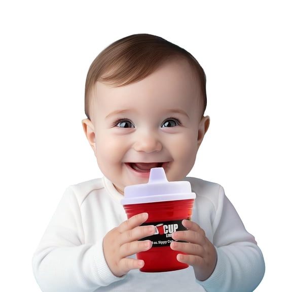 RCL Baby Trainer Sippy Cup, 8 oz, Leak-Proof Cup with Lid, Dishwasher Safe, 1-Pack