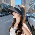 thumbnail image 4 of Femmes Chapeau de Soleil Vide Haut Long Bord Protection Solaire Réglable Anti-Dérapant Écran Solaire Bloc Soleil Extérieur Cyclisme Dame Chapeau d'Été Il, 4 of 10