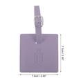 thumbnail image 2 of Unique Bargains 1 Pc Square Luggage Tag for Travelling Purple Polyurethane, 2 of 5