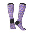thumbnail image 4 of Haiem Pugs and Flowers Socks, Funny Novelty Crazy Design Cotton Socks Sports Socks Knee High Socks For Men, Women,1Pairs - Gift For Working Friends, 4 of 9