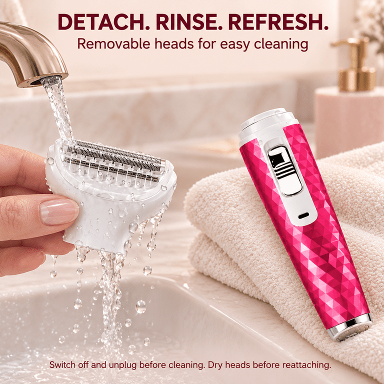 Obacre 5-in-1 Cordless Electric Shaver for Women, Wet & Dry photo 5