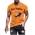 thumbnail image 2 of TaTaai T-Shirt Imprimé pour Hommes Manches Courtes Col Rond Ample Léger pour Printemps Été Sport Cadeau, 2 of 5