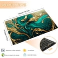 thumbnail image 3 of Gold Teal Mable Doormat, Indoor Outdoor Decor Patio Mats Entrance Door Mats Non-Slip Outside Inside Floor Mat Rugs for Home Decor 17x30 Inch，House Warming Gift, 3 of 6