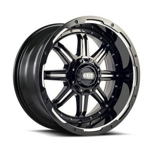 117955M151 17 x 19 in. Milled Wheel Rim, Gloss Black