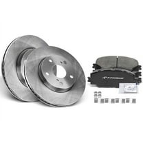 Front Brake Pad and Rotor Kit 6 - Compatible with 2006 - 2018 Toyota RAV4 2007 2008 2009 2010 2011 2012 2013 2014 2015 2016 2017