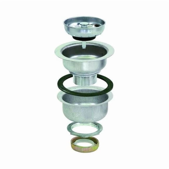 Sim Supply Sink Drain,4 1/2 in Dia,SS  30017