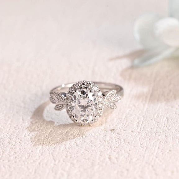 Oval Cut Moissanite Engagement Ring, Wedding Ring, Proposal Ring, Anniversary Ring, Gift for Women