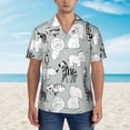 thumbnail image 2 of Pofeuu African Animals Print Hawaiian Shirt for Men Sleeves Casual Button Down Summer Beach Dress Shirts T-Shirts,Medium, 2 of 7