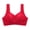 Red bras, variant on pimelu Bras for Women Wireless Bras for Women Full Coverage Seamless Full Figure Bras Ladies Plus Size Open Closure Compression Push up Bralette Lace Bra