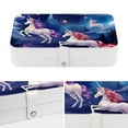 thumbnail image 4 of Unicorn Earring and Bracelet Holder Organizer Box with Removable Compartment and Portable PU Leather, 4 of 6