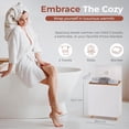 thumbnail image 2 of SereneLife Luxury Towel Warmer With Towel, with Customized Fragrance for Spa and Bathroom, Luxury Towel Heater Gifts for Him & Her, Auto Shut off, Fits 2 large Towels, Blankets, Bathrobes, PJ's, 2 of 7