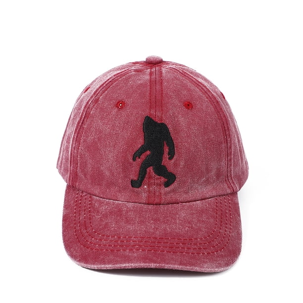 Gorras de béisbol lisas de algodón lavado con bordado de gorila