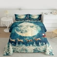 thumbnail image 2 of Castle Fairy Teens Children Xmas Santa Claus Deer 2Pcs Bedding Comforter Set,Happy New Year Twin Comforter Sets,Merry Christmas Breathable Bedding Set,Luxury Bedroom Decor, 2 of 8