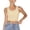 Beige, variant on Womens Tomboy Seamless Compression Bra Top Minimizer Crop Shaper Breathable Elegant Shapewear Beige L