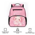 thumbnail image 6 of HUIACONG Pink Glitter Axolotl 13.5 Inch Kids Backpack, Lightweight Water-Resistant School Bag with Padded Adjustable Breathable Straps, Multi-Pocket Durable Bookbag for Elementary Students Travel, 6 of 7
