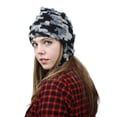 thumbnail image 2 of NYFASHION101 Nepal Handmade Ear Flaps Wool Fleece Lined Winter Hat - B19 BK/GY, 2 of 2