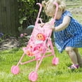 thumbnail image 2 of 1 Set Doll Stroller Sturdy Easy-Fold Lightweight Creative Doll Pram Toy with Baby Doll for Girl, 2 of 7