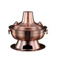 thumbnail image 2 of Thickened Stainless Steel Charcoal Chinese Copper Hot Pot Old Beijing Style Hot Pot Chinese Pot Cookware Cookware Set, 2 of 6
