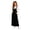 Black, variant on Coerni Tween Girls Overall Dresses Summer Solid Casual Wide Straps Maxi Dress Kids Suspender Flowy Sundress Beach Vacation