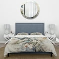 thumbnail image 3 of Designart "Azure Pearl Butterfly Moment Of Chance" Animals Bedding Covert Set - Butterfly Blue Children's Art Bed Set With 2 Shams, 3 of 6