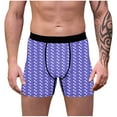 thumbnail image 2 of Vetsdori Underwear for Men Boxers Holiday Cozy Valentines Trunks Soft Ropa Hombre Heart Print Mens Boxer Briefs Elastic Waist, 2 of 7