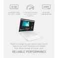thumbnail image 3 of HP 14in Schools and Business Laptop, Intel Quad-Core N4120 CPU, 16GB RAM, 64GB eMMC, 256GB Micro SD, 1-Y Office 365, Webcam, HDMI, WiFi, Win 11 S(White), 3 of 5