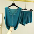 thumbnail image 2 of fatyb 2 Piece Womens Pajama Sets Loungewear Shorts Sleeveless V Neck Tank Tops Summer Outfits for Women, 2 of 3