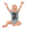 thumbnail image 3 of Sweet and Sassy Funny Cute Attitude Bodysuit Jumper Girls Infant Baby Brisco Brands NB, 3 of 6