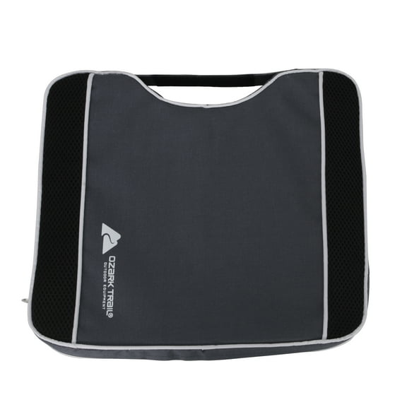 Ozark Trail Gray and Black Stadium Cushion