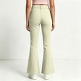 thumbnail image 6 of HAJWOH Girls Flare Pants High Waist Slim Fit School Uniform Y2K Bell Bottoms | Back to School Trousers with Pockets, 6 of 7