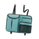 thumbnail image 4 of Organizador de asiento trasero del automóvil Bolsa de almacenamiento colgante de correa ajustable multifuncional Azul, 4 of 8
