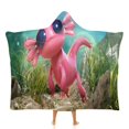thumbnail image 1 of Ajolote Manta Capa con Capucha Anti-Bolitas, Manta de Lana Ártica Suave, Manta Portátil de Felpa Ligera y Lujosa, Poncho para Siesta en Casa y Oficina, 100*130cm, 1 of 6