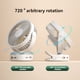 thumbnail image 5 of Ventilador de Mesa con Clip Recargable y Ventilador Colgante de 3 Velocidades 360 ° para Viajes y Uso en el Hogar Azul, 5 of 5