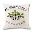 thumbnail image 5 of Set of 4 Happy Easter Bunny Throw Pillow Covers 18"x18", Cotton Linen Vintage Pillow Cushion Case for Spring Sofa Couch Home Indoor Outdoor Office Rabbit Carrot Truck Spring Easter Decor, Style 2, 5 of 7