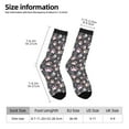 thumbnail image 2 of Lukts Colorful Paws Of Dog Pattern Womens Crew Soft Moisture-wicking Socks,Moisture Control Crew Socks,Mid Calf Socks, 2 of 6