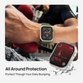 thumbnail image 4 of Sodi 2 Pack Hard PC Case with Built-in Tempered Glass, Ultra-Thin Anti-Scratch Cover for Apple Watch Series 9/8/7 - 41mm - Clear, 4 of 7